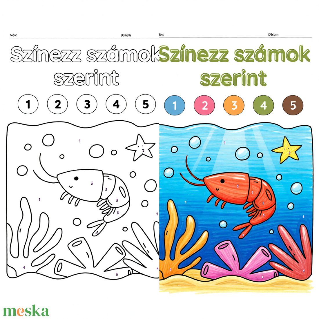 Számos színező gyerekeknek � 28 oldalas letölthető PDF - otthon & életmód - papír, írószer - színező - Meska.hu