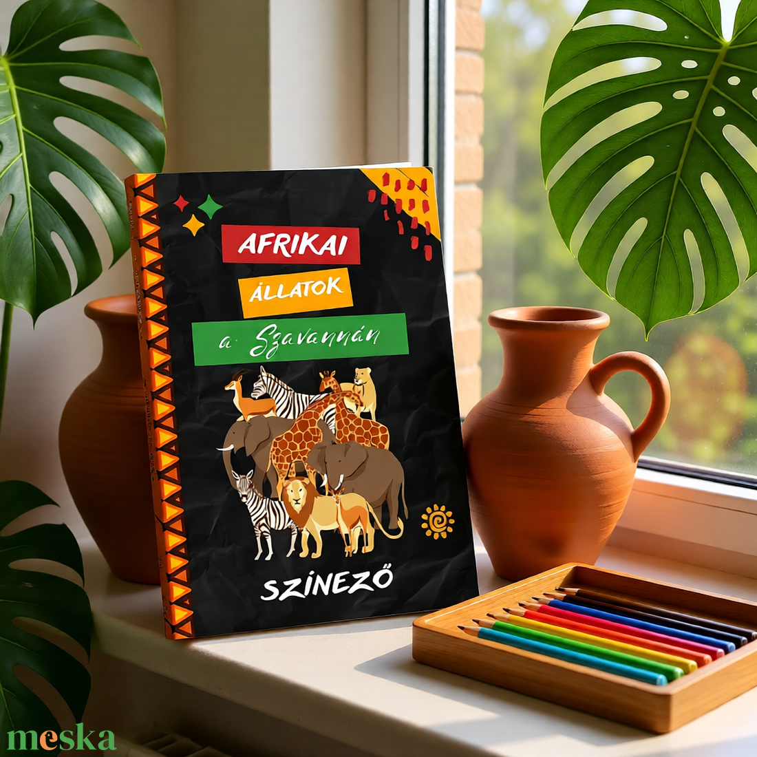 Afrikai Állatok a Szavannán � Színező - 75 oldal - Letölthető PDF - otthon & életmód - papír, írószer - színező - Meska.hu