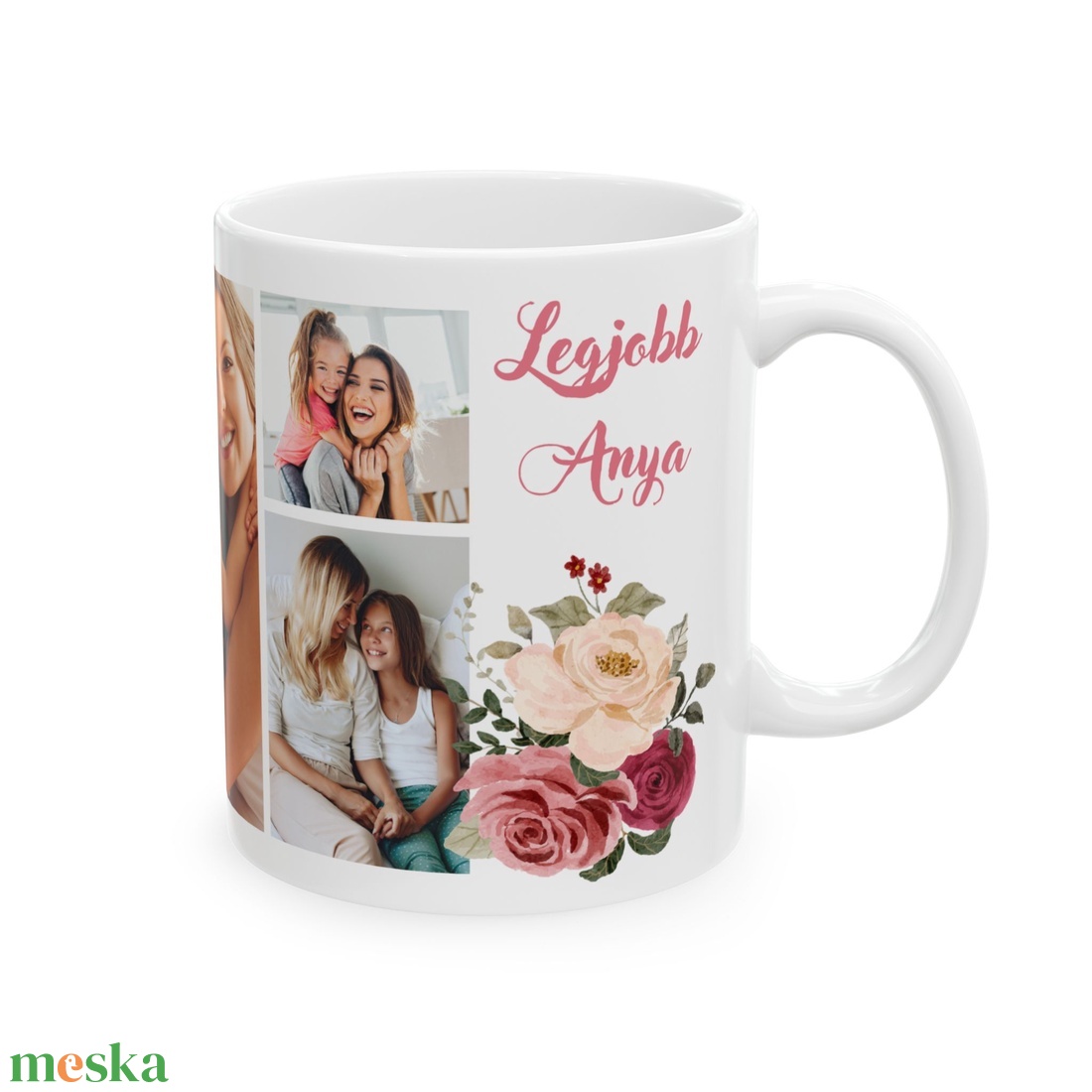 Fényképes egyedi bögre Anyának, 5 db fotóval - otthon & életmód - konyhafelszerelés, tálalás - tálalás - bögre & csésze - Meska.hu