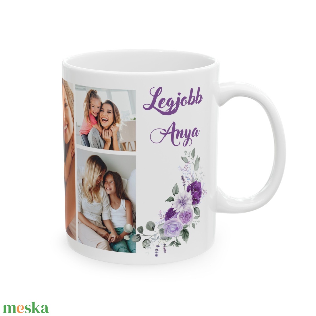 Fényképes egyedi bögre Anyának, 5 db fotóval - otthon & életmód - konyhafelszerelés, tálalás - tálalás - bögre & csésze - Meska.hu