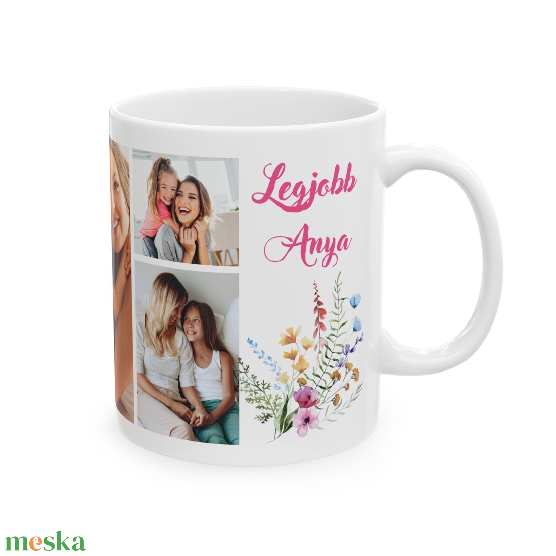 Fényképes egyedi bögre Anyának, 5 db fotóval - otthon & életmód - konyhafelszerelés, tálalás - tálalás - bögre & csésze - Meska.hu