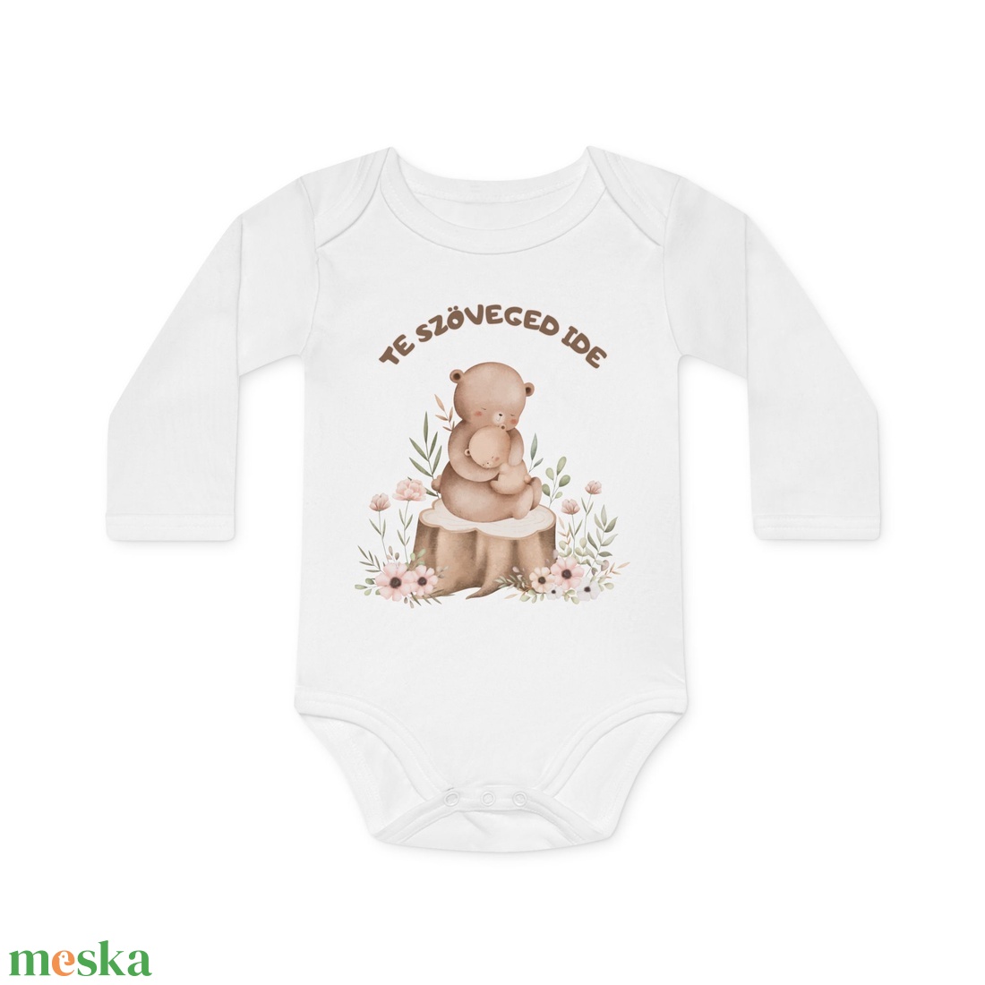Egyedi Szöveges Baba Body � Névre Szóló Aranyos Állatos Design, Személyre Szabott Ajándék - baba - mama - babaruházat - baba body - Meska.hu