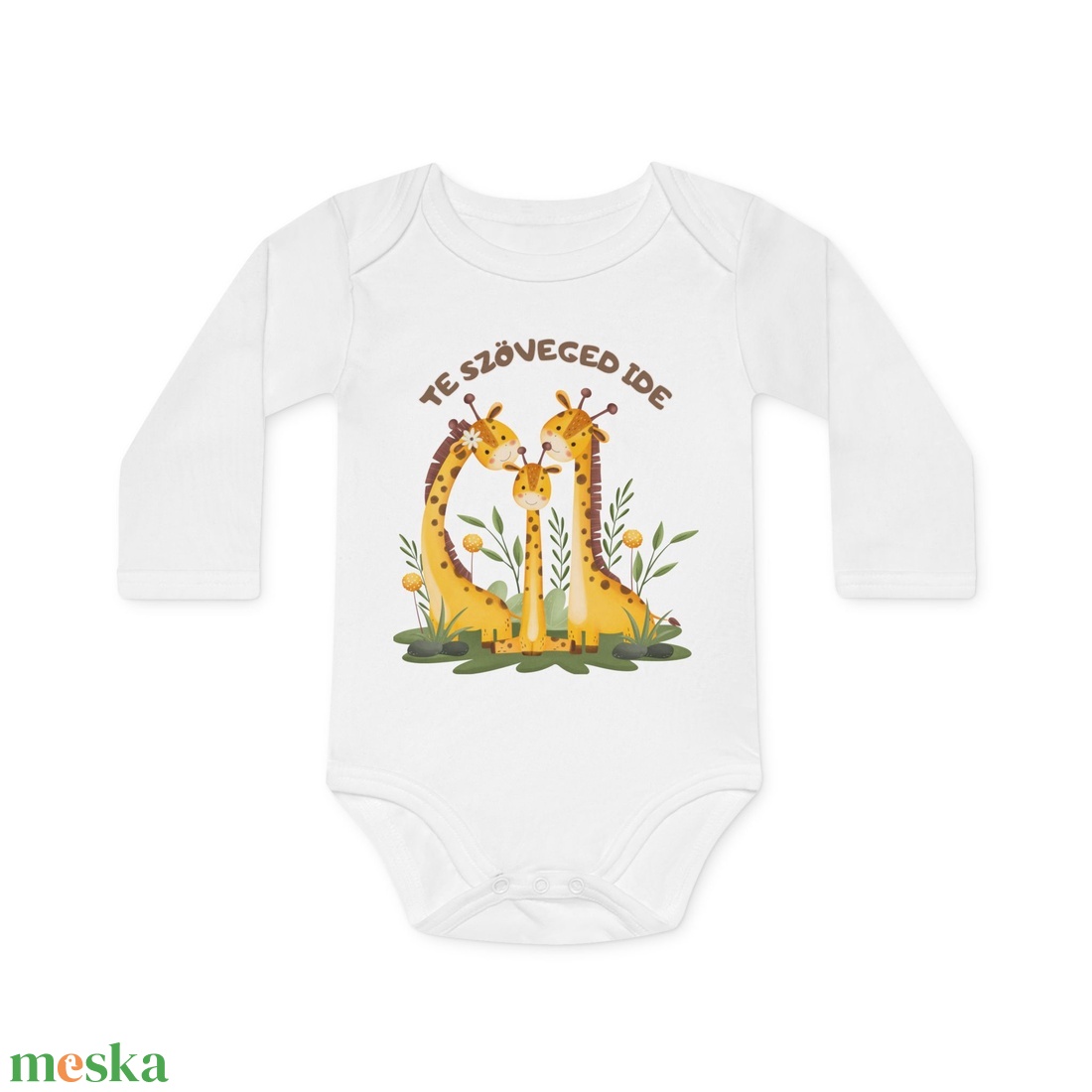 Egyedi Szöveges Baba Body � Névre Szóló Aranyos Állatos Design, Személyre Szabott Ajándék - baba - mama - babaruházat - baba body - Meska.hu