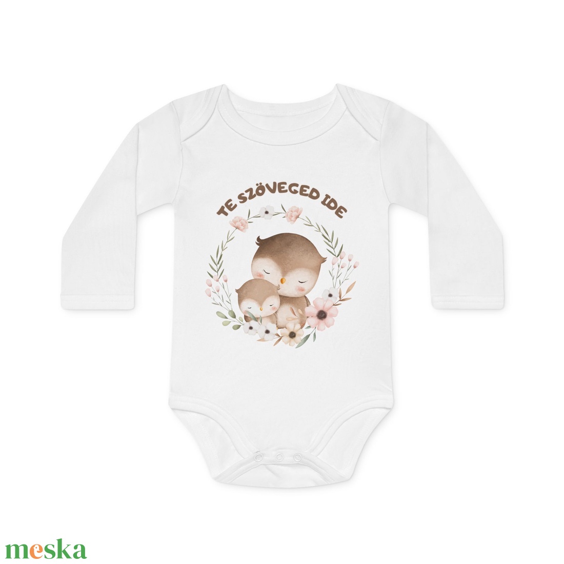 Egyedi Szöveges Baba Body � Névre Szóló Aranyos Állatos Design, Személyre Szabott Ajándék - baba - mama - babaruházat - baba body - Meska.hu