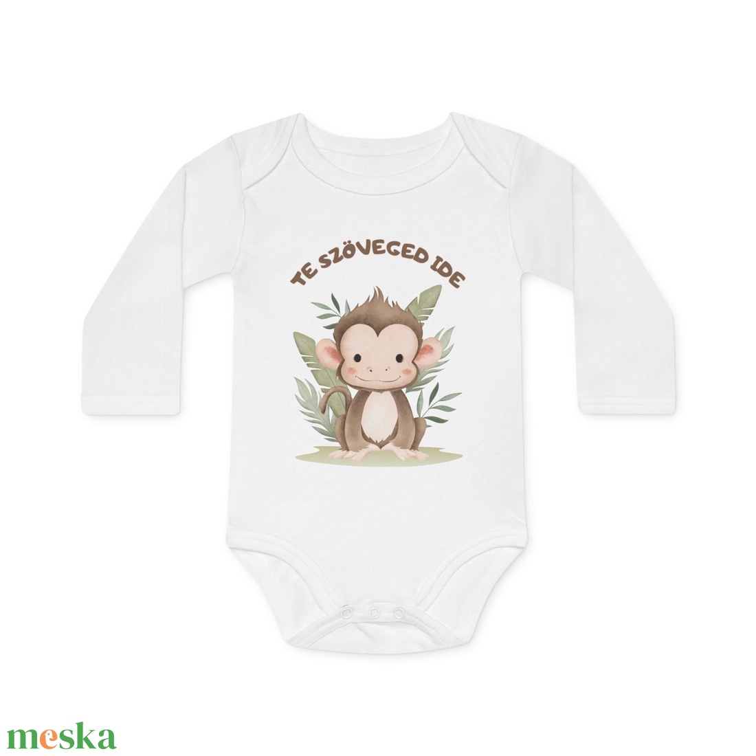 Egyedi Szöveges Baba Body � Névre Szóló Szafari Állatos Design, Személyre Szabott Ajándék - baba - mama - babaruházat - baba body - Meska.hu