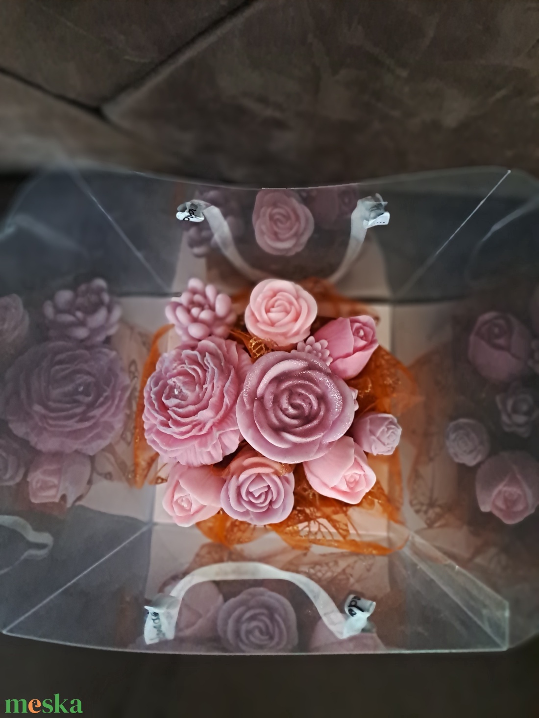 Illatgyertya virágbox - otthon & életmód - dekoráció - virágdísz és tartó - virágbox, virágdoboz - Meska.hu