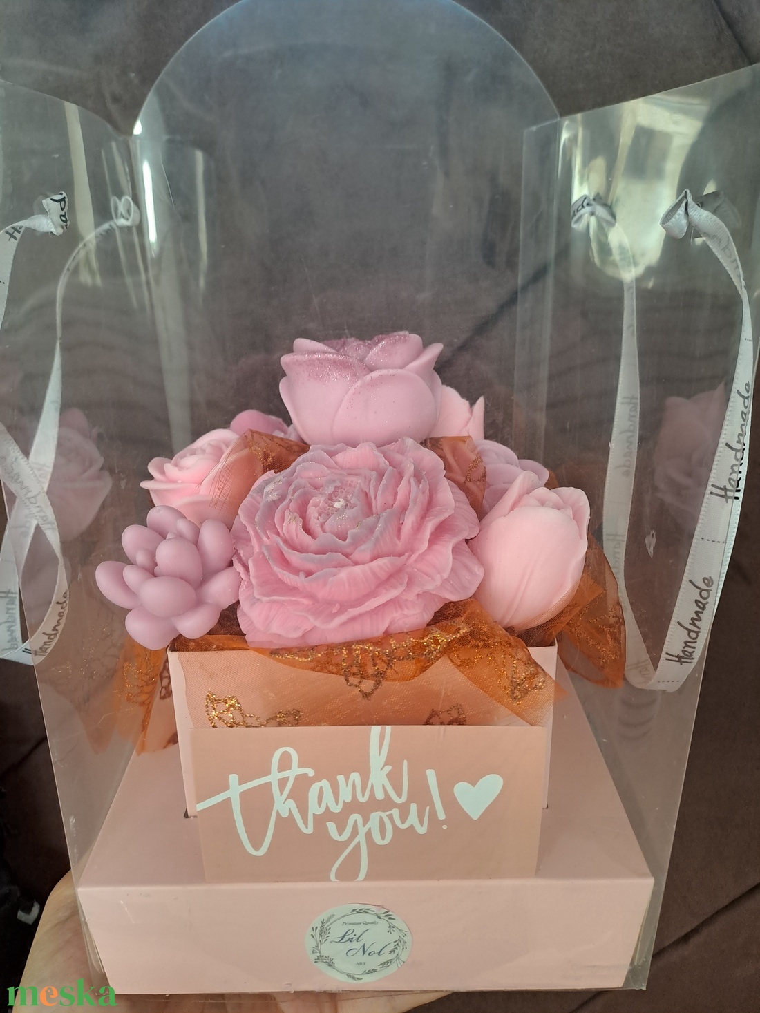 Illatgyertya virágbox - otthon & életmód - dekoráció - virágdísz és tartó - virágbox, virágdoboz - Meska.hu