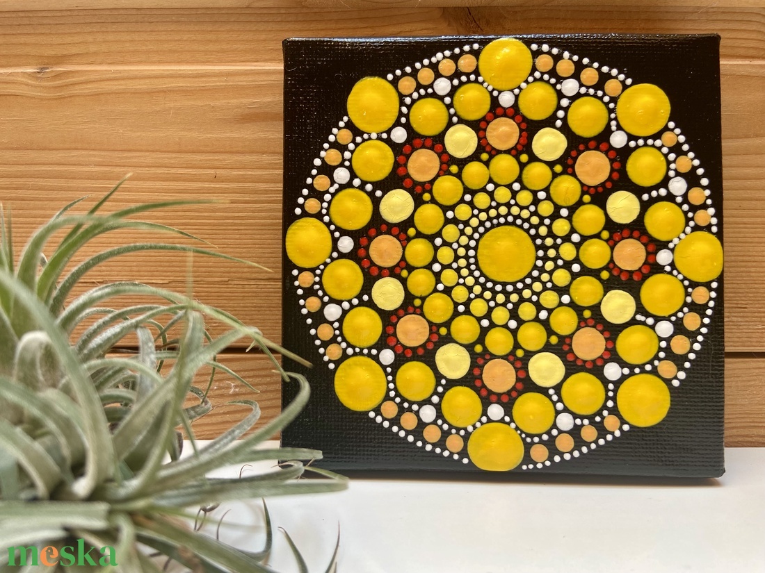 Sárga mandala - otthon & életmód - dekoráció - fali és függő dekoráció - falra akasztható dekor - Meska.hu Sárga mandala - otthon & életmód - dekoráció - fali és függő dekoráció - falra akasztható dekor - Meska.hu