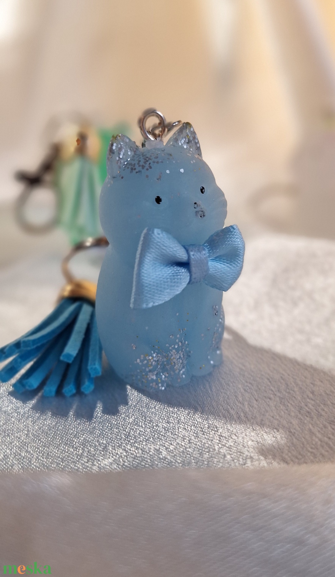 Cicaprütty kulcstartó  - táska & tok - kulcstartó & táskadísz - kulcstartó - Meska.hu