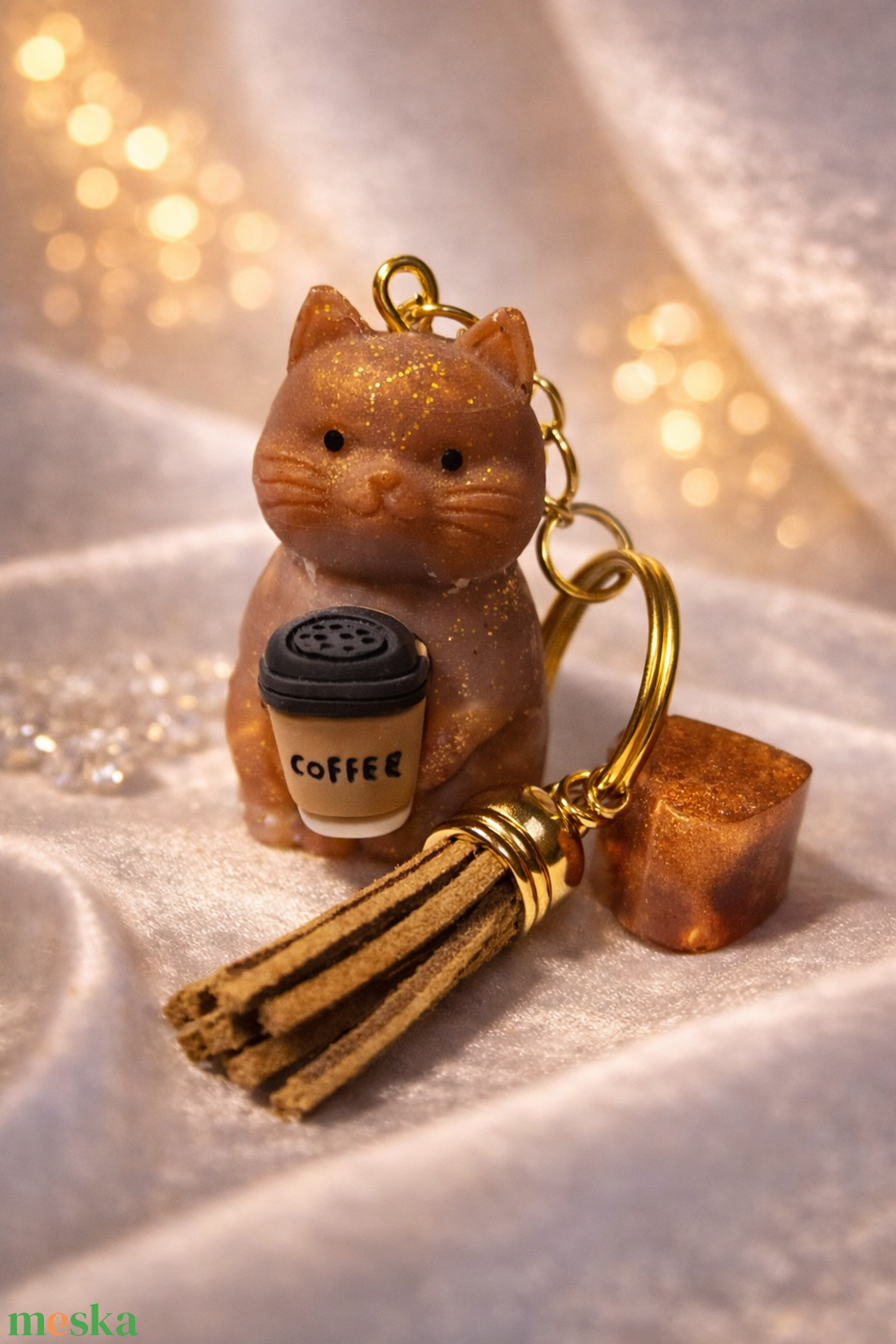 Cicaprütty kulcstartó  - táska & tok - kulcstartó & táskadísz - kulcstartó - Meska.hu