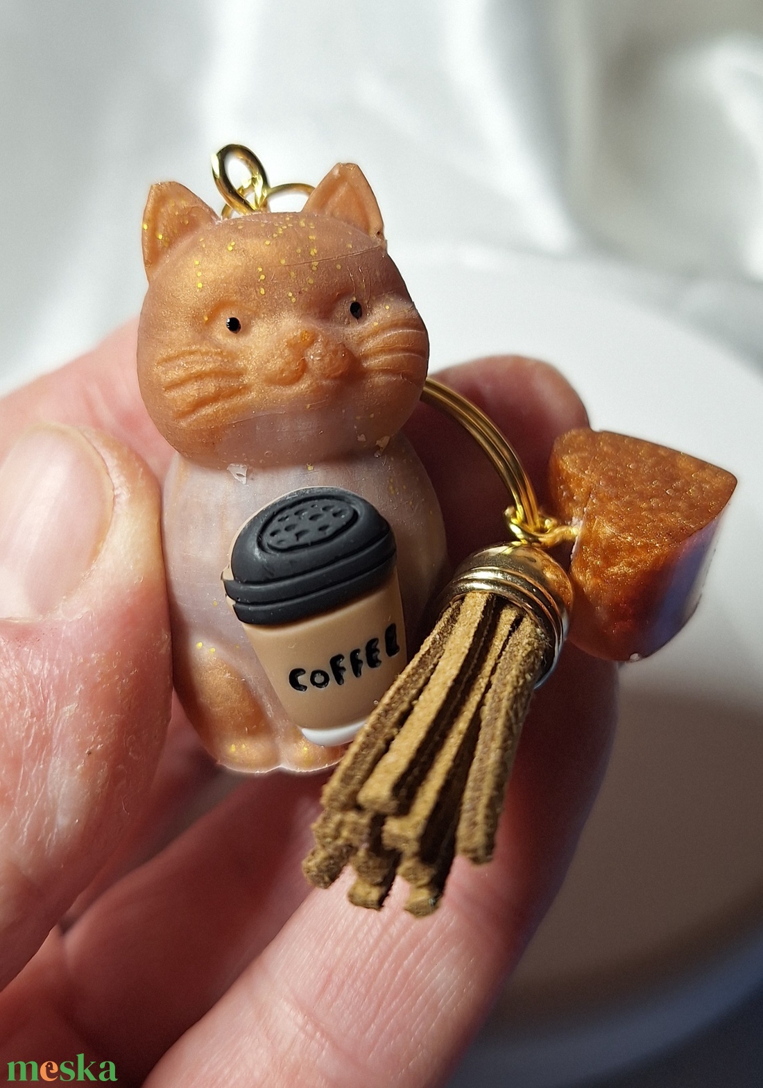 Cicaprütty kulcstartó  - táska & tok - kulcstartó & táskadísz - kulcstartó - Meska.hu