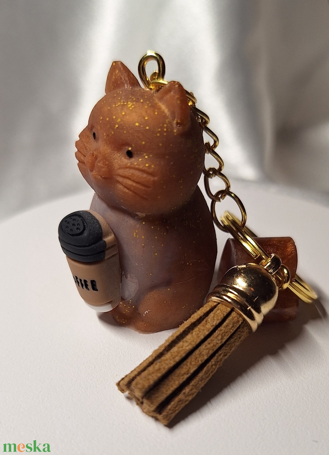 Cicaprütty kulcstartó  - táska & tok - kulcstartó & táskadísz - kulcstartó - Meska.hu