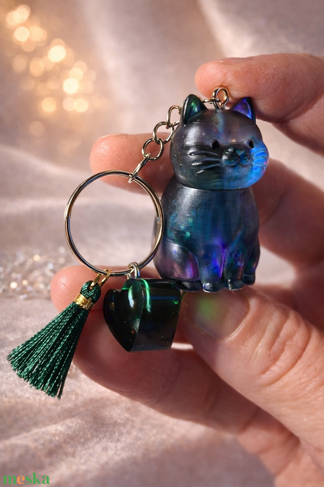 Cicaprütty kulcstartó  - táska & tok - kulcstartó & táskadísz - táskadísz - Meska.hu