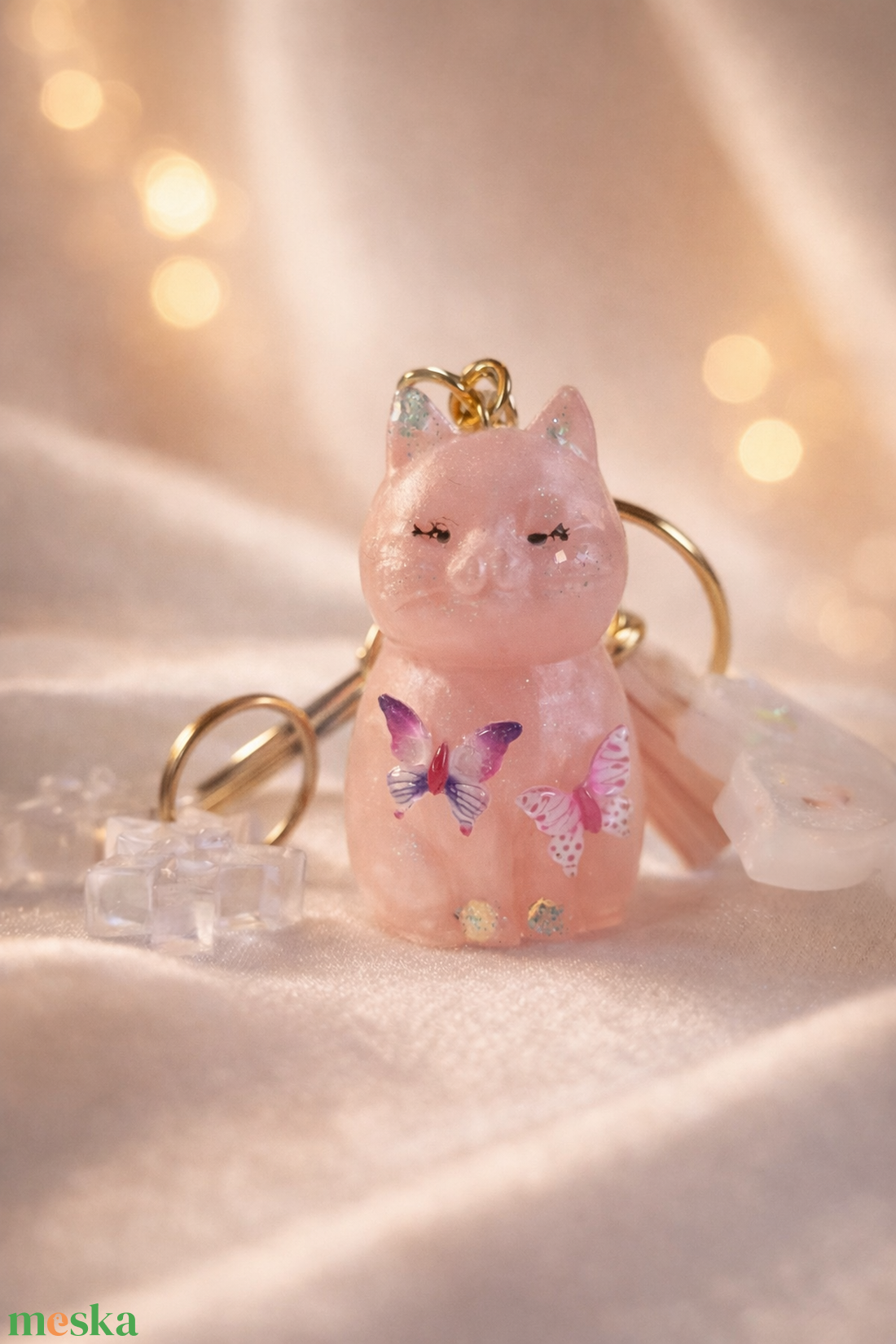 Cicaprütty kulcstartó  - táska & tok - kulcstartó & táskadísz - táskadísz - Meska.hu