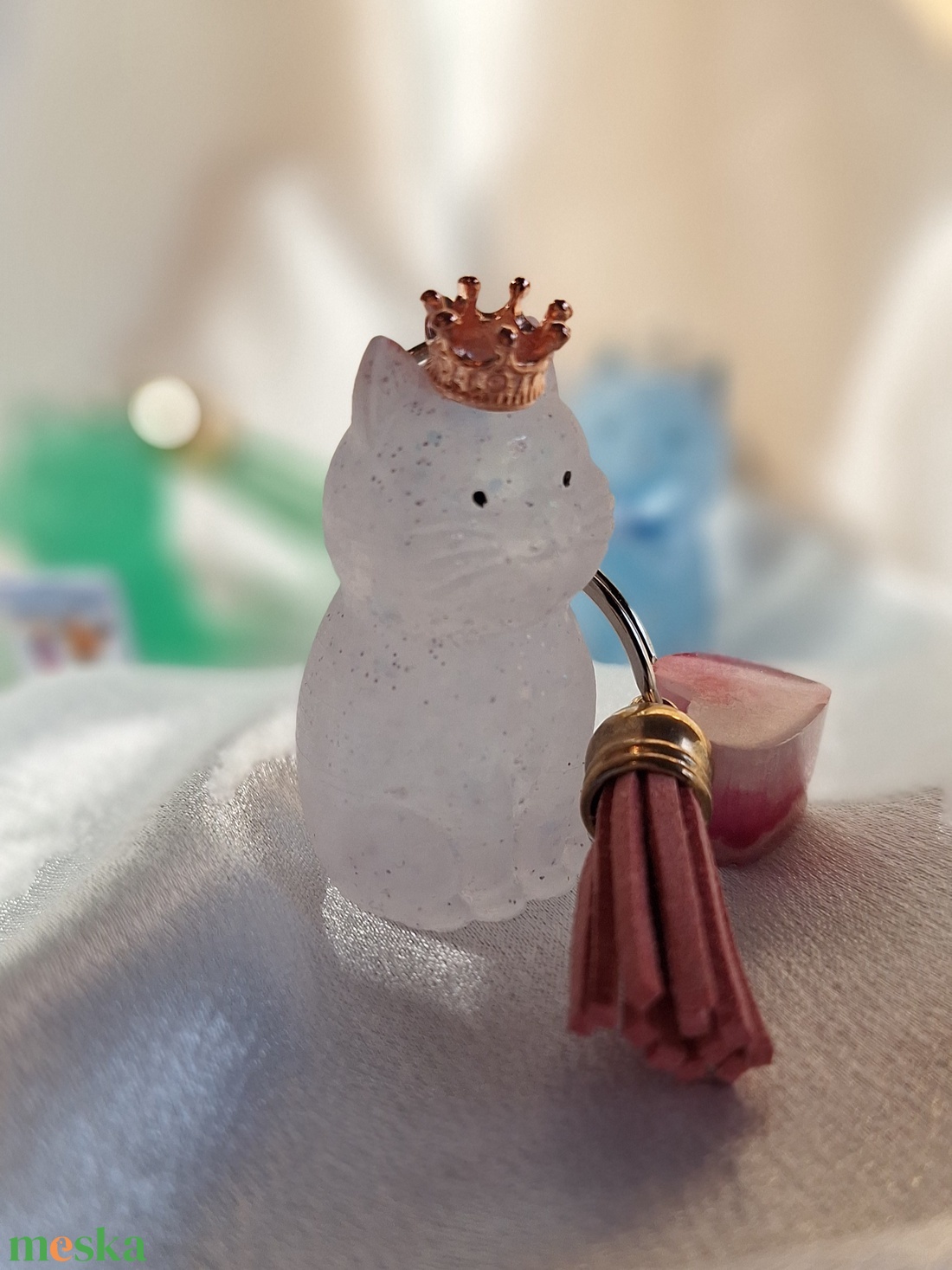 Cicaprütty kulcstartó  - táska & tok - kulcstartó & táskadísz - táskaakasztó - Meska.hu