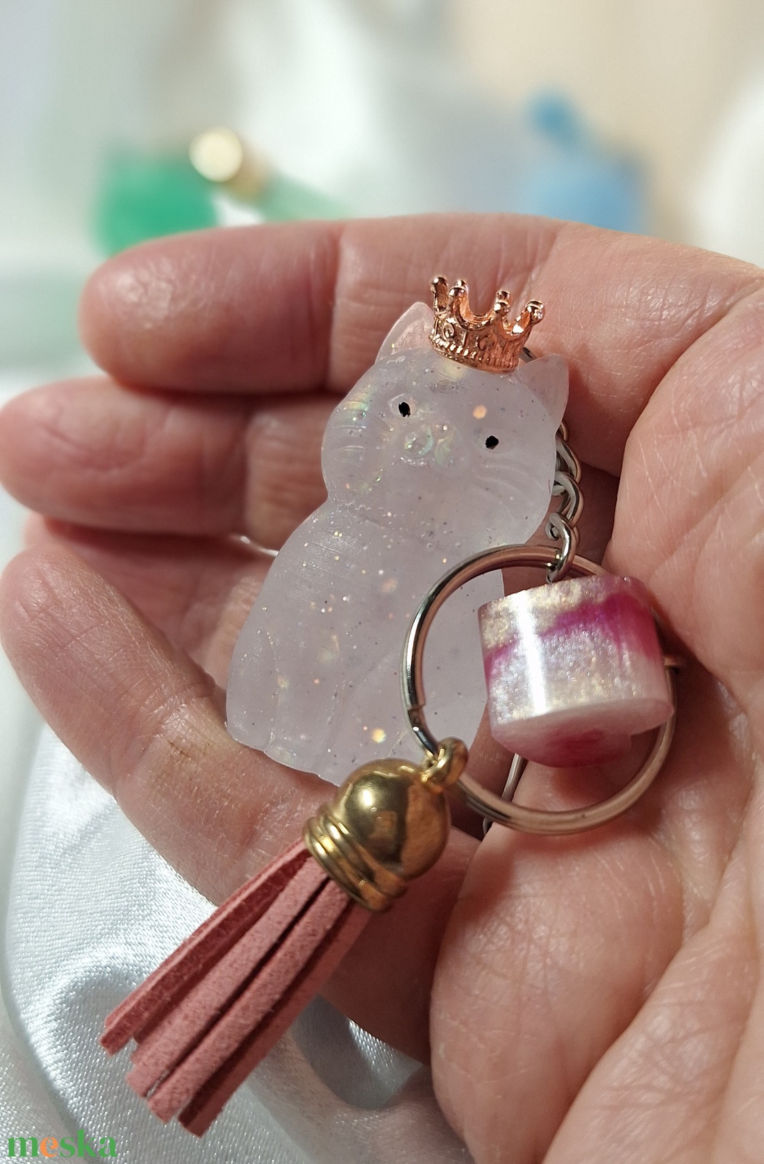 Cicaprütty kulcstartó  - táska & tok - kulcstartó & táskadísz - táskaakasztó - Meska.hu