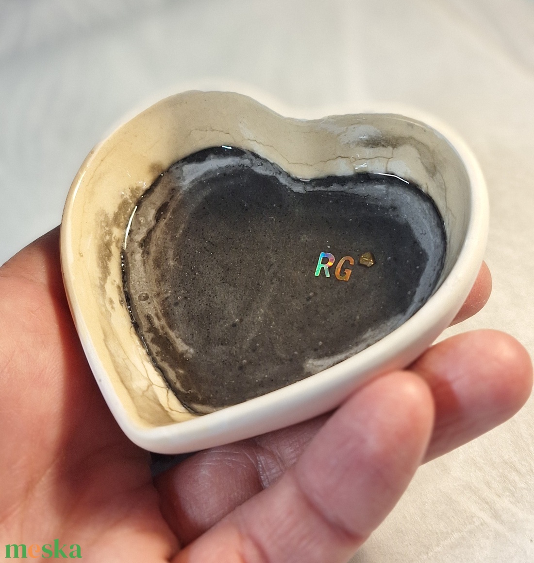 RG Kerámia- gyanta tál - ékszer - ékszertartó - ékszertartó tál - Meska.hu