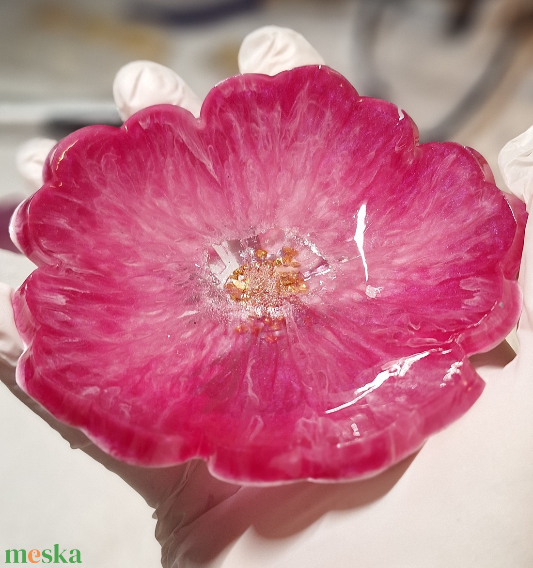 Pink Blossom Cicaprütty Szett - ékszer - ékszertartó - ékszertartó tál - Meska.hu