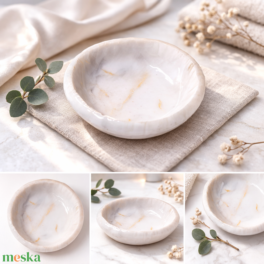 � Esküvői gyűrűtartó márvány tál � Menyasszony Cicaprütty figurával - ékszer - ékszertartó - ékszertartó tál - Meska.hu