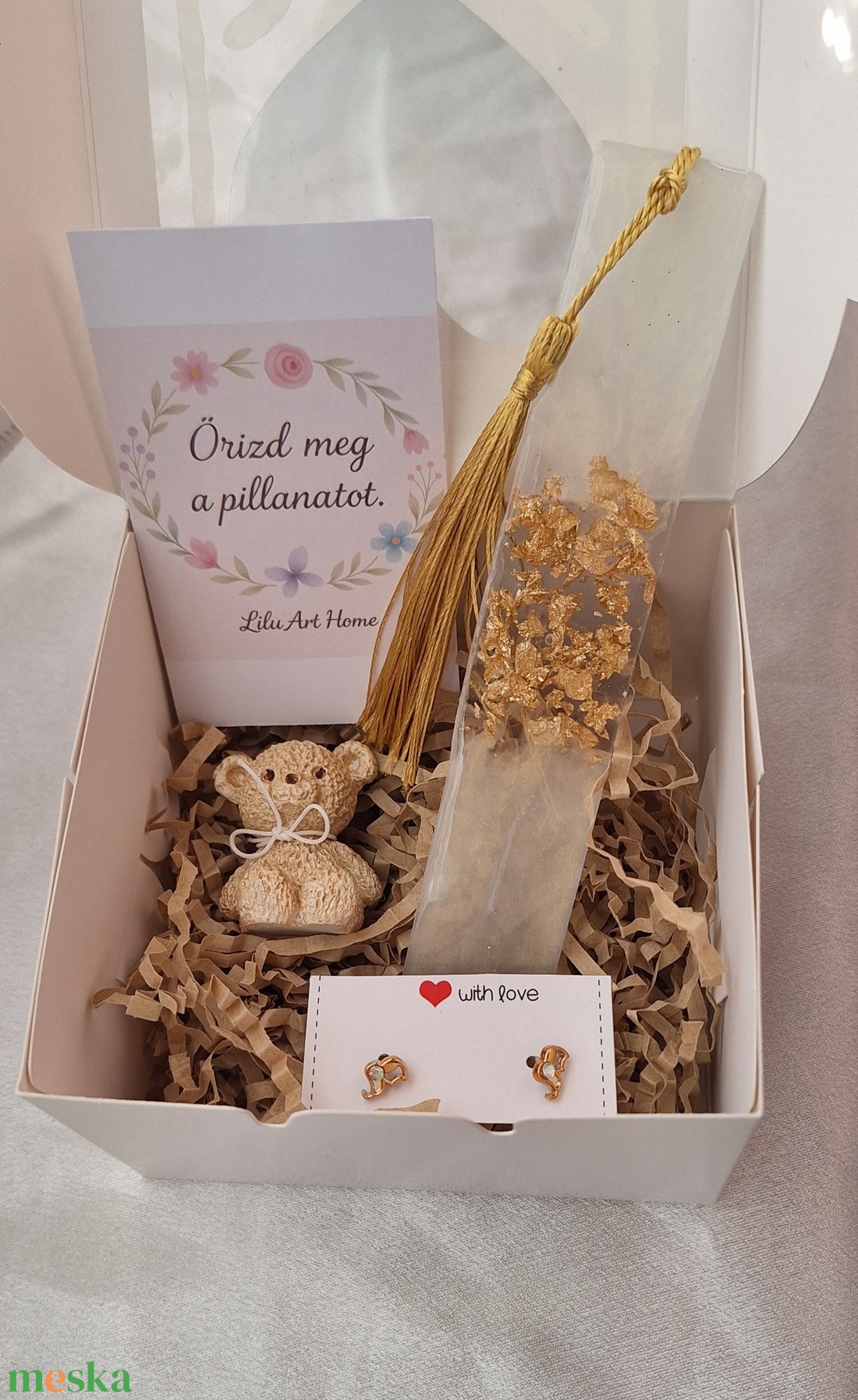 � Arany Pillanat Ajándékbox - kellékek & szerszámok - ékszerkellék - könyvjelző alap - Meska.hu