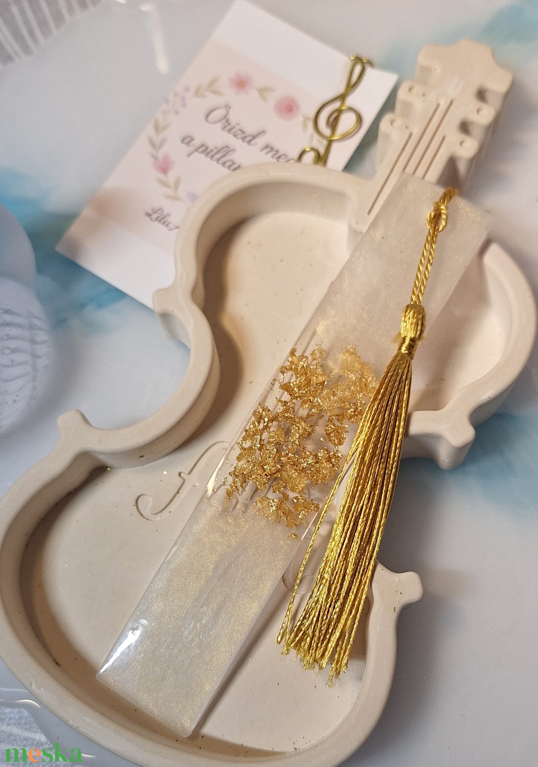 ARANYHANG � Hegedű dekor tál szett - ékszer - ékszertartó - ékszertartó tál - Meska.hu