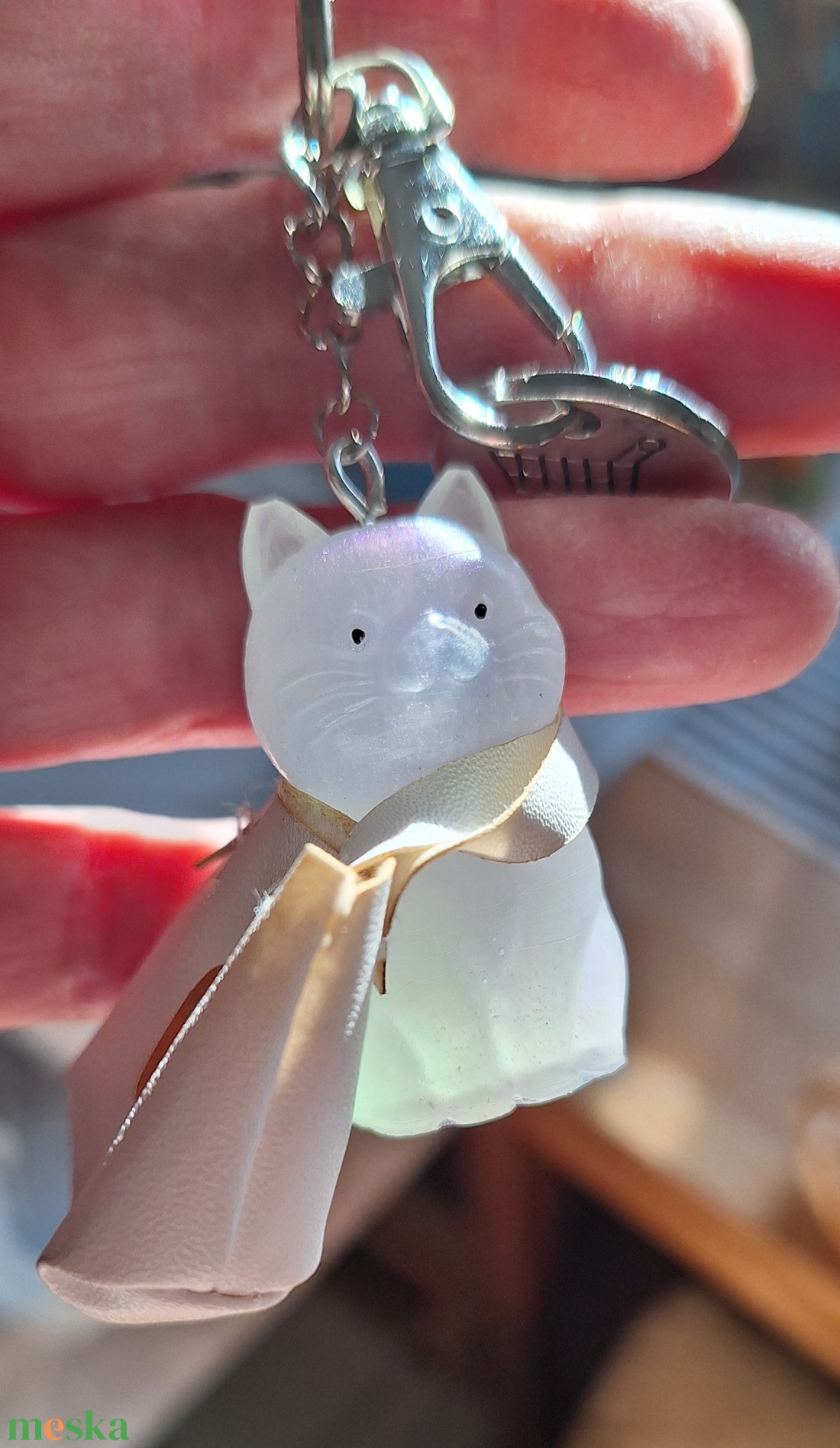  Bevásárló Cicaprütty � kocsi érmével - táska & tok - kulcstartó & táskadísz - kulcstartó - Meska.hu