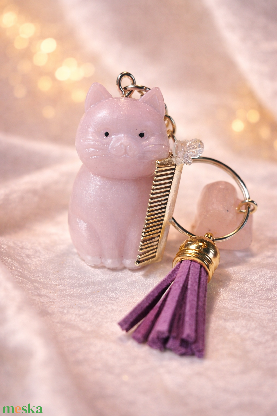 Fodrász Cicaprütty kulcstartó  - táska & tok - kulcstartó & táskadísz - kulcstartó - Meska.hu