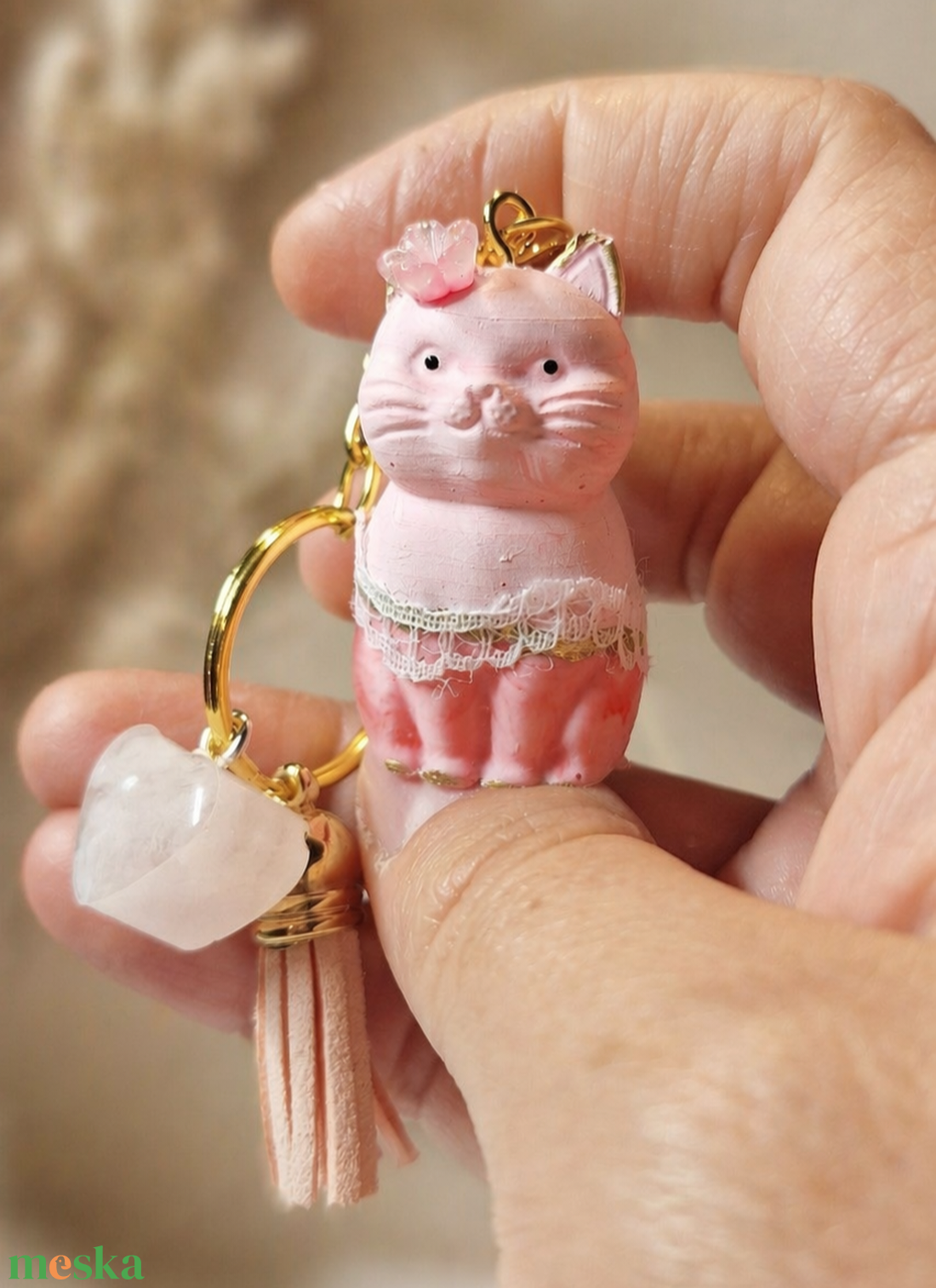 Néptáncos Cicaprütty kulcstartó  - táska & tok - kulcstartó & táskadísz - kulcstartó - Meska.hu