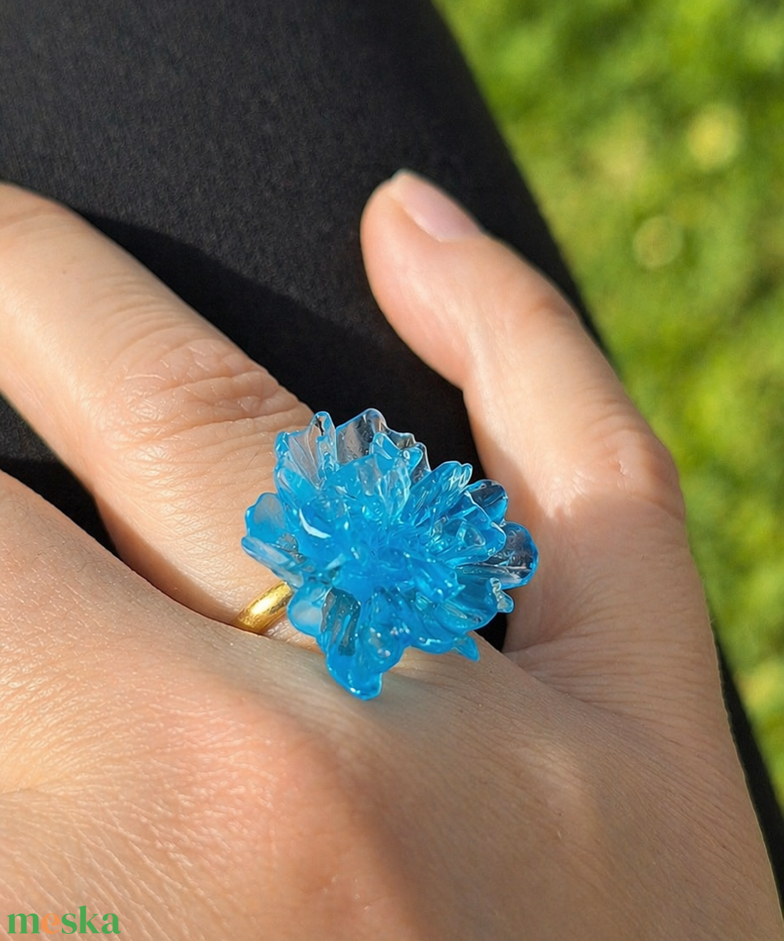 Első Virágzás � LiLu Bloom kollekció egyedi alkalmi gyűrűk 4 szín állítható méret - ékszer - gyűrű - statement gyűrű - Meska.hu