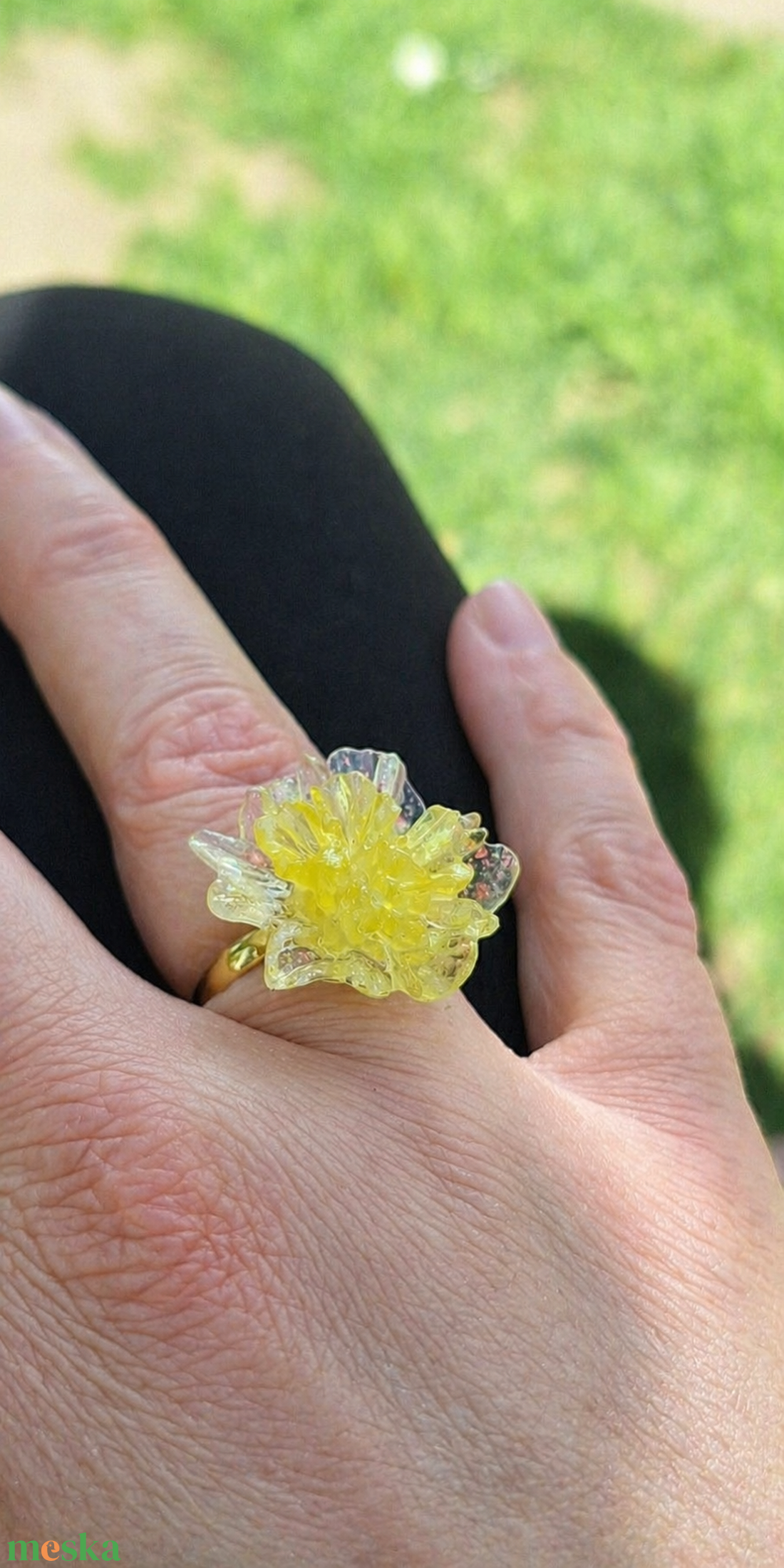 Első Virágzás � LiLu Bloom kollekció egyedi alkalmi gyűrűk 4 szín állítható méret - ékszer - gyűrű - statement gyűrű - Meska.hu