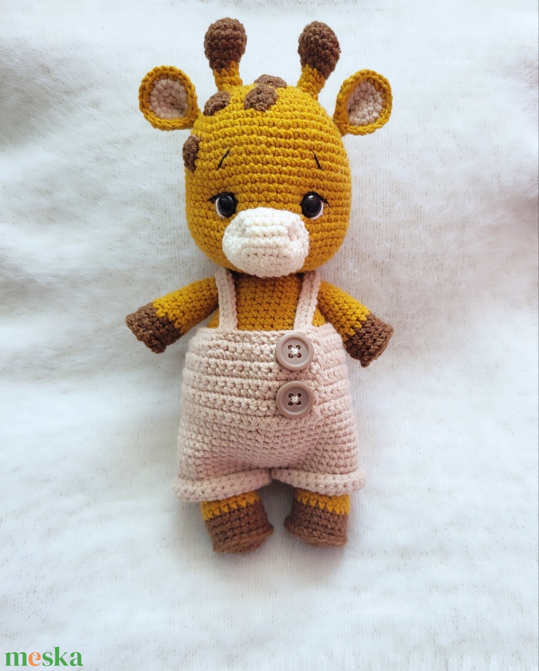 Horgolt zsiráf amigurumi - játék & sport - plüssállat & játékfigura - zsiráf - Meska.hu