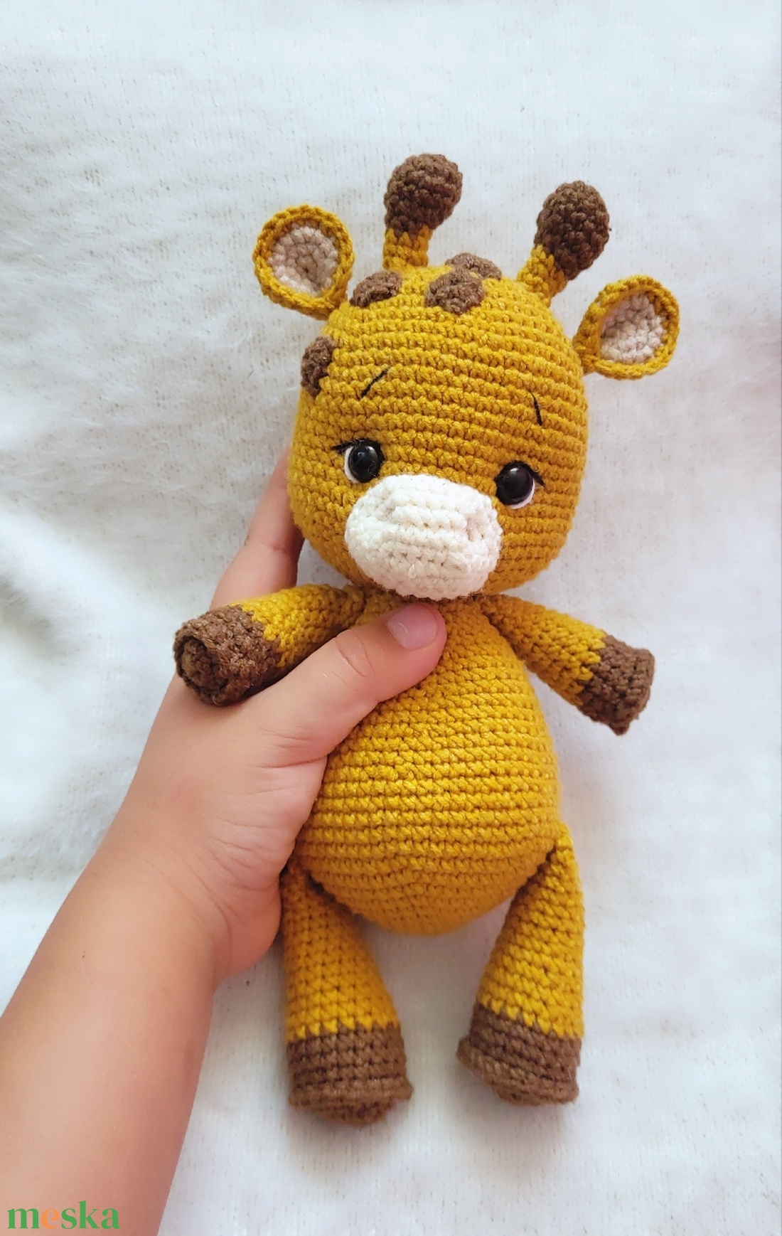 Horgolt zsiráf amigurumi - játék & sport - plüssállat & játékfigura - zsiráf - Meska.hu