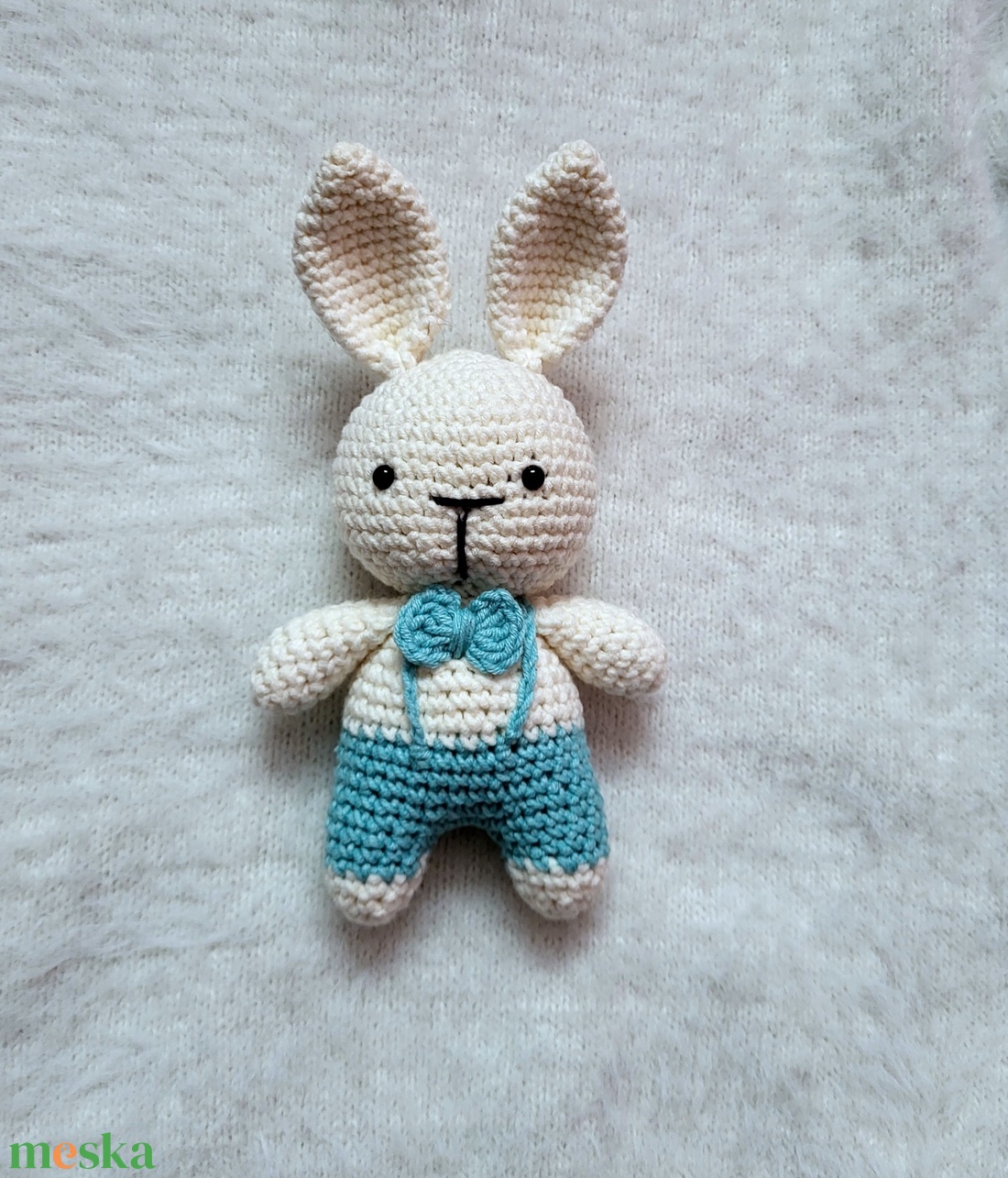 Horgolt nyuszi amigurumi - játék & sport - plüssállat & játékfigura - nyuszi - Meska.hu