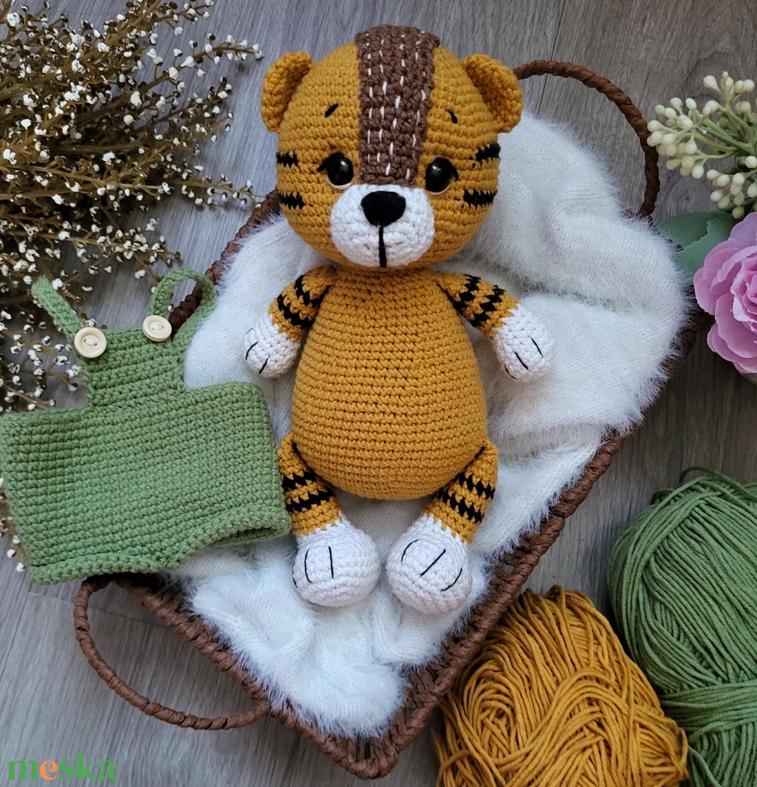 Horgolt tigris amigurumi - játék & sport - plüssállat & játékfigura - más figura - Meska.hu Horgolt tigris amigurumi - játék & sport - plüssállat & játékfigura - más figura - Meska.hu