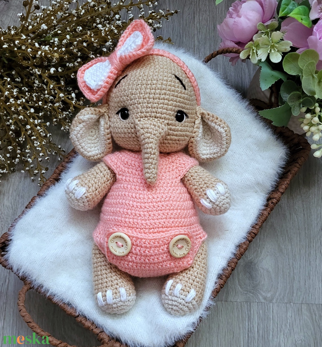 Horgolt elefánt amigurumi - játék & sport - plüssállat & játékfigura - elefánt - Meska.hu Horgolt elefánt amigurumi - játék & sport - plüssállat & játékfigura - elefánt - Meska.hu