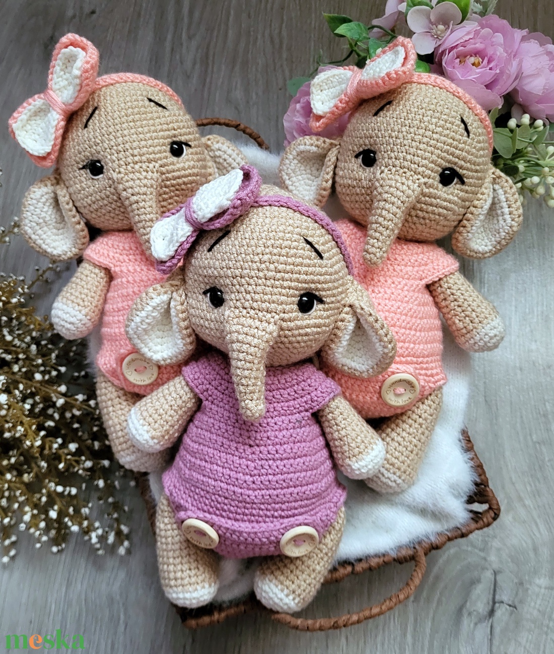 Horgolt elefánt amigurumi - játék & sport - plüssállat & játékfigura - elefánt - Meska.hu Horgolt elefánt amigurumi - játék & sport - plüssállat & játékfigura - elefánt - Meska.hu