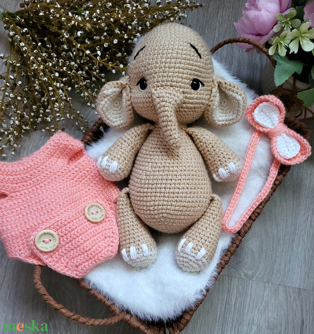 Horgolt elefánt amigurumi - játék & sport - plüssállat & játékfigura - elefánt - Meska.hu Horgolt elefánt amigurumi - játék & sport - plüssállat & játékfigura - elefánt - Meska.hu