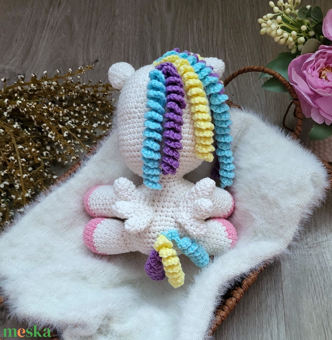 Horgolt unikornis amigurumi - játék & sport - plüssállat & játékfigura - unikornis - Meska.hu