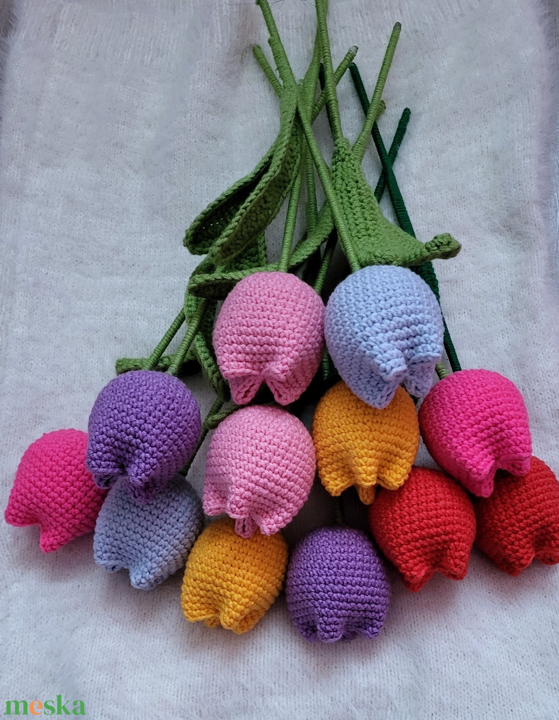 Horgolt tulipán - otthon & életmód - dekoráció - Meska.hu