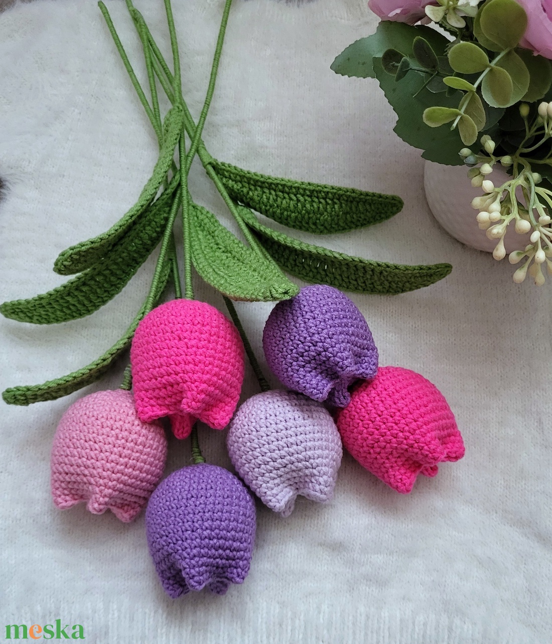 Horgolt tulipán - otthon & életmód - dekoráció - Meska.hu