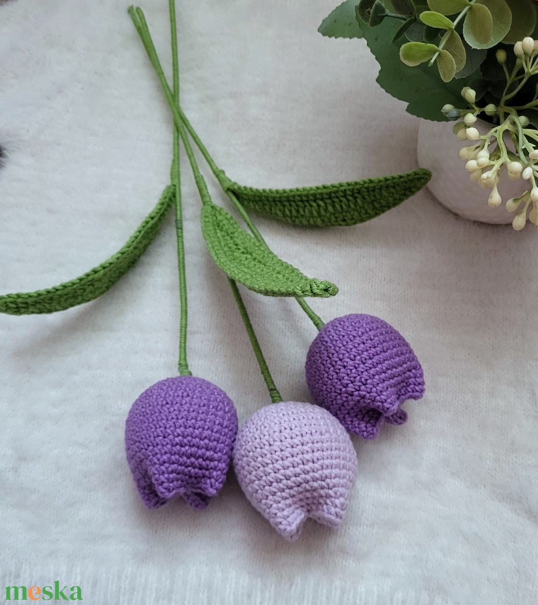 Horgolt tulipán - otthon & életmód - dekoráció - Meska.hu