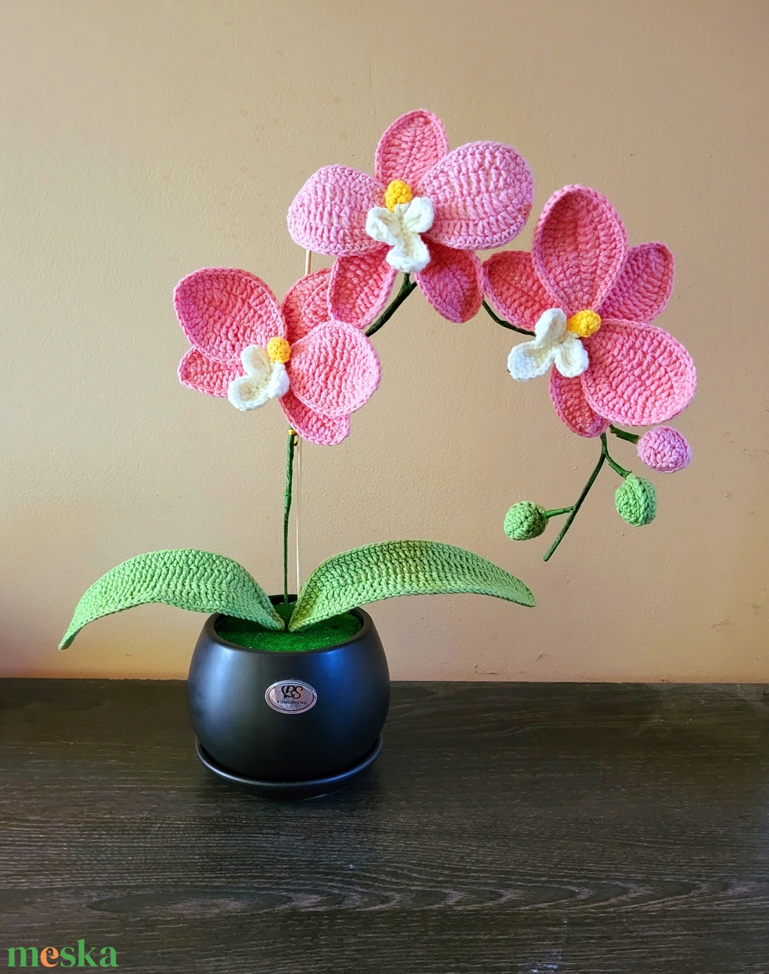 Horgolt orchidea - otthon & életmód - dekoráció - Meska.hu