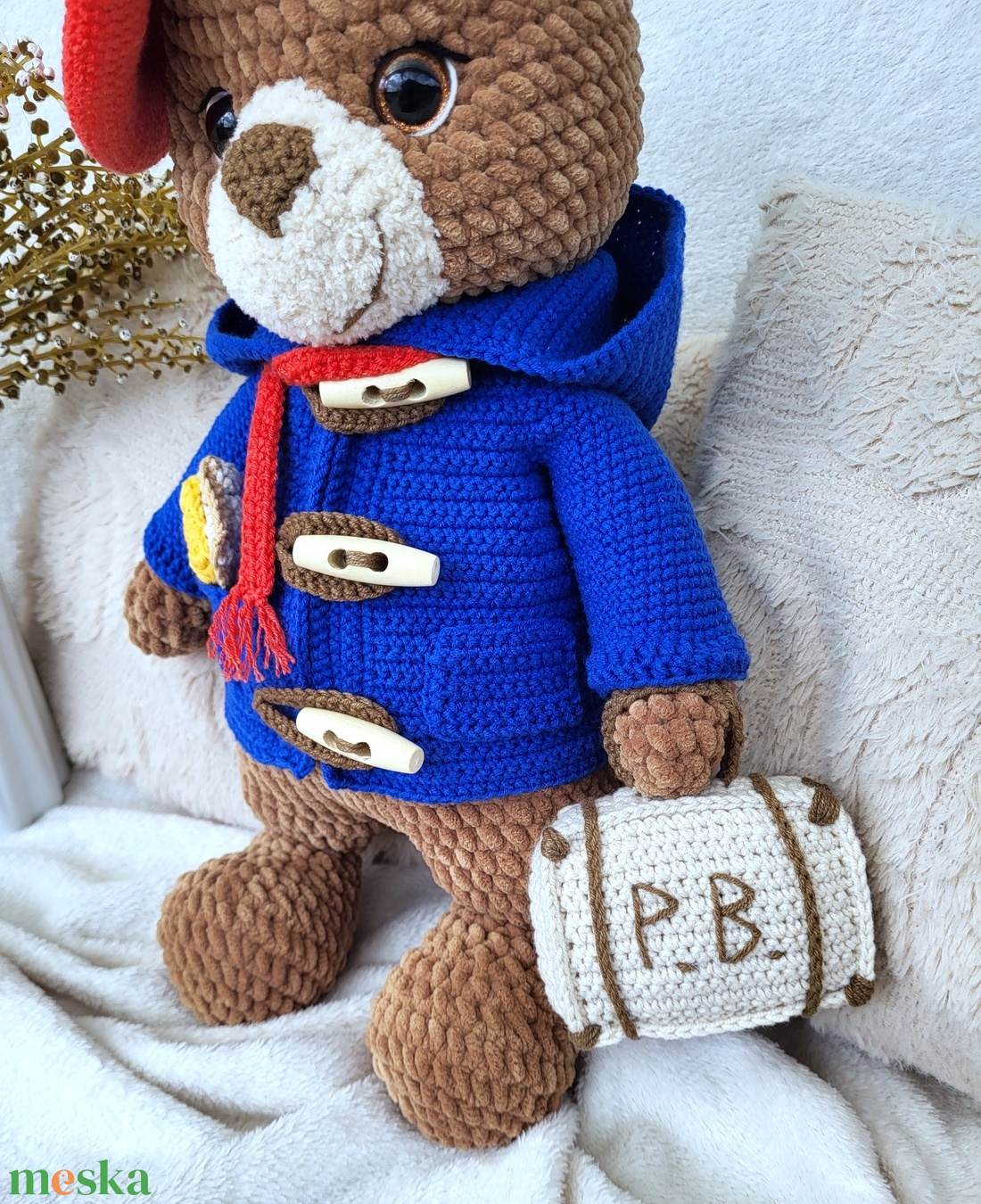 Horgolt Paddington maci amigurumi - játék & sport - plüssállat & játékfigura - maci - Meska.hu