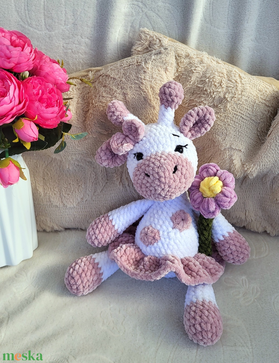 Horgolt zsiráf amigurumi - játék & sport - plüssállat & játékfigura - zsiráf - Meska.hu