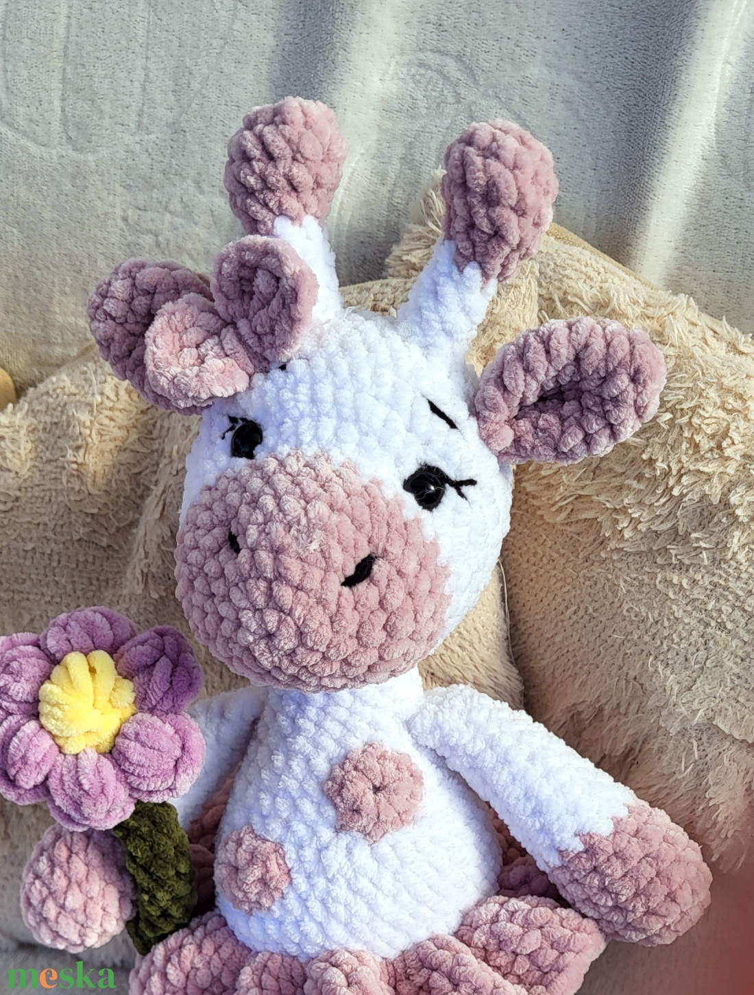 Horgolt zsiráf amigurumi - játék & sport - plüssállat & játékfigura - zsiráf - Meska.hu