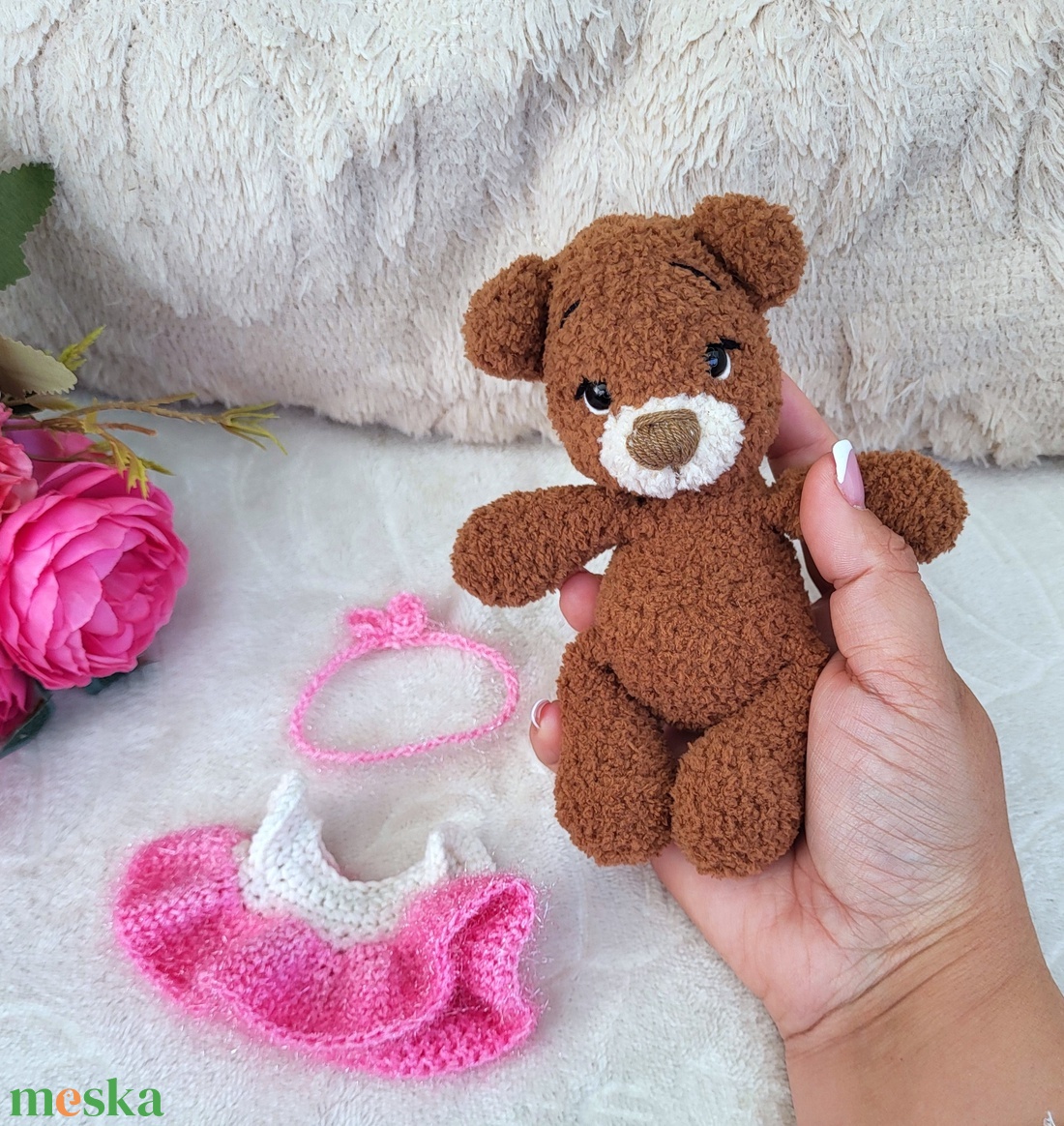 Horgolt öltöztethető maci amigurumi - játék & sport - plüssállat & játékfigura - maci - Meska.hu