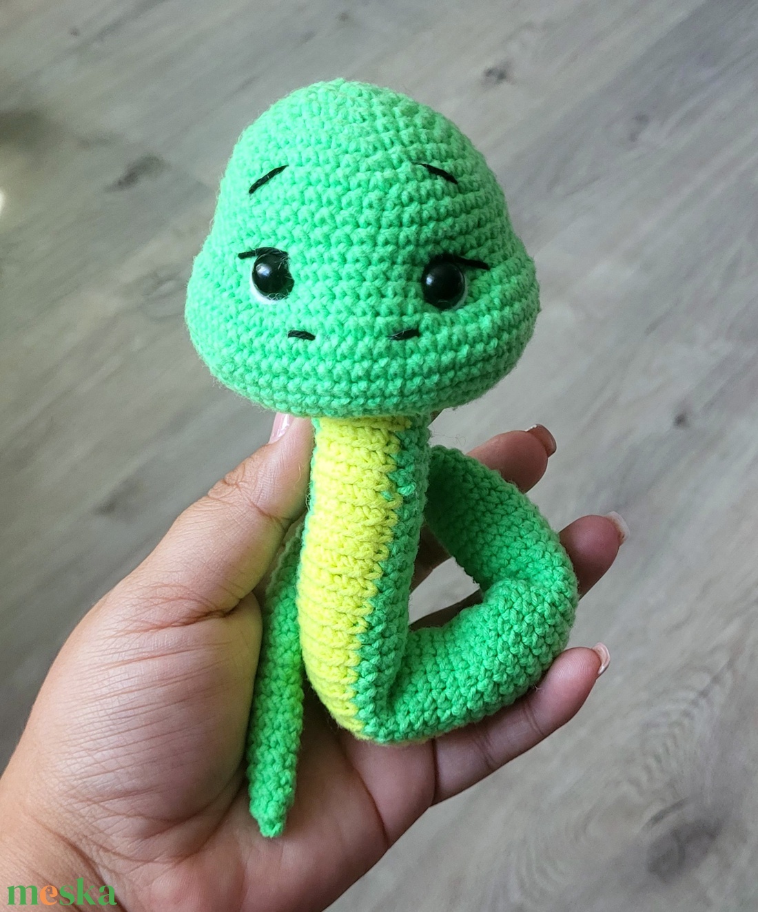 Horgolt kígyó amigurumi - játék & sport - plüssállat & játékfigura - más figura - Meska.hu