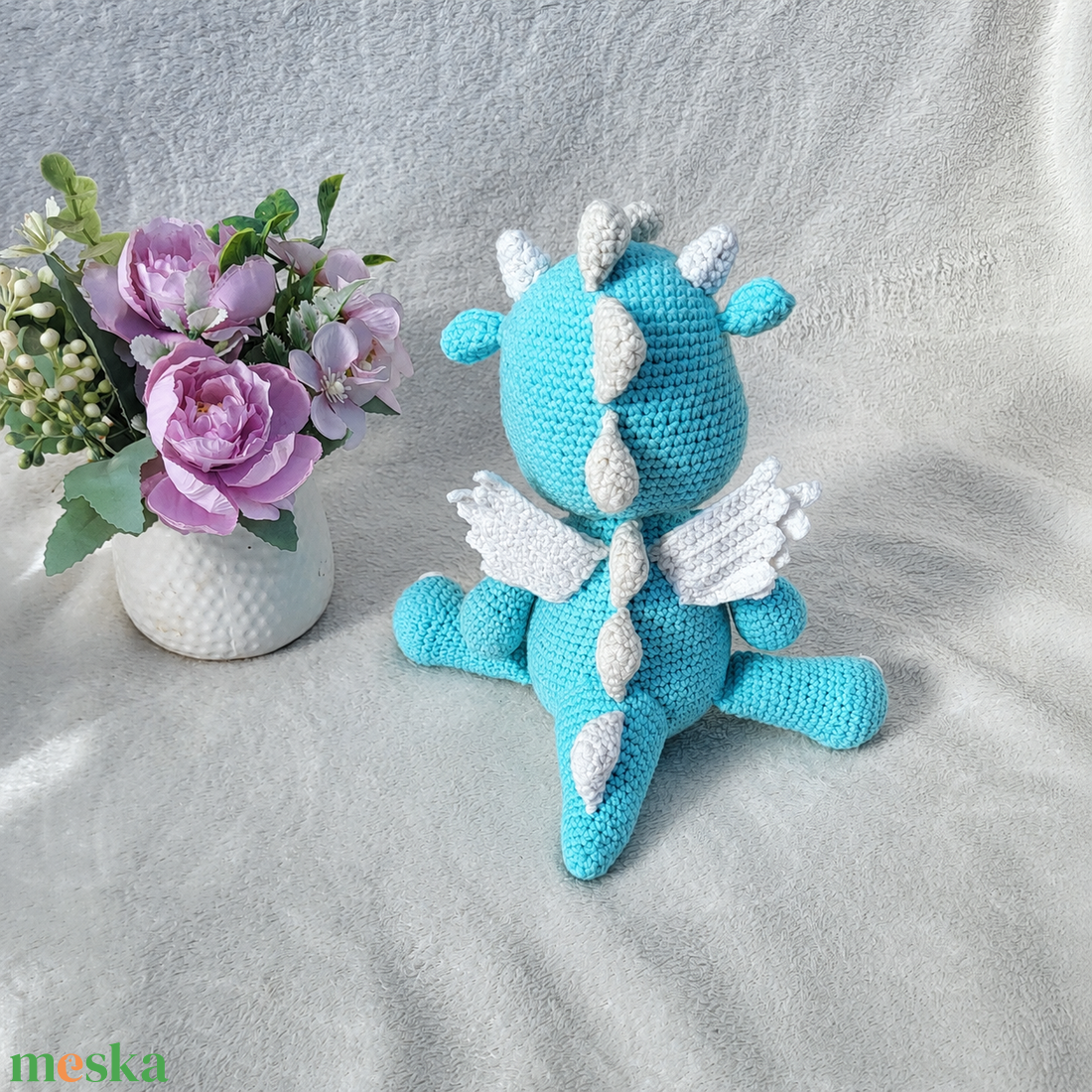 Horgolt sárkány amigurumi  - játék & sport - plüssállat & játékfigura - plüss dínók - Meska.hu