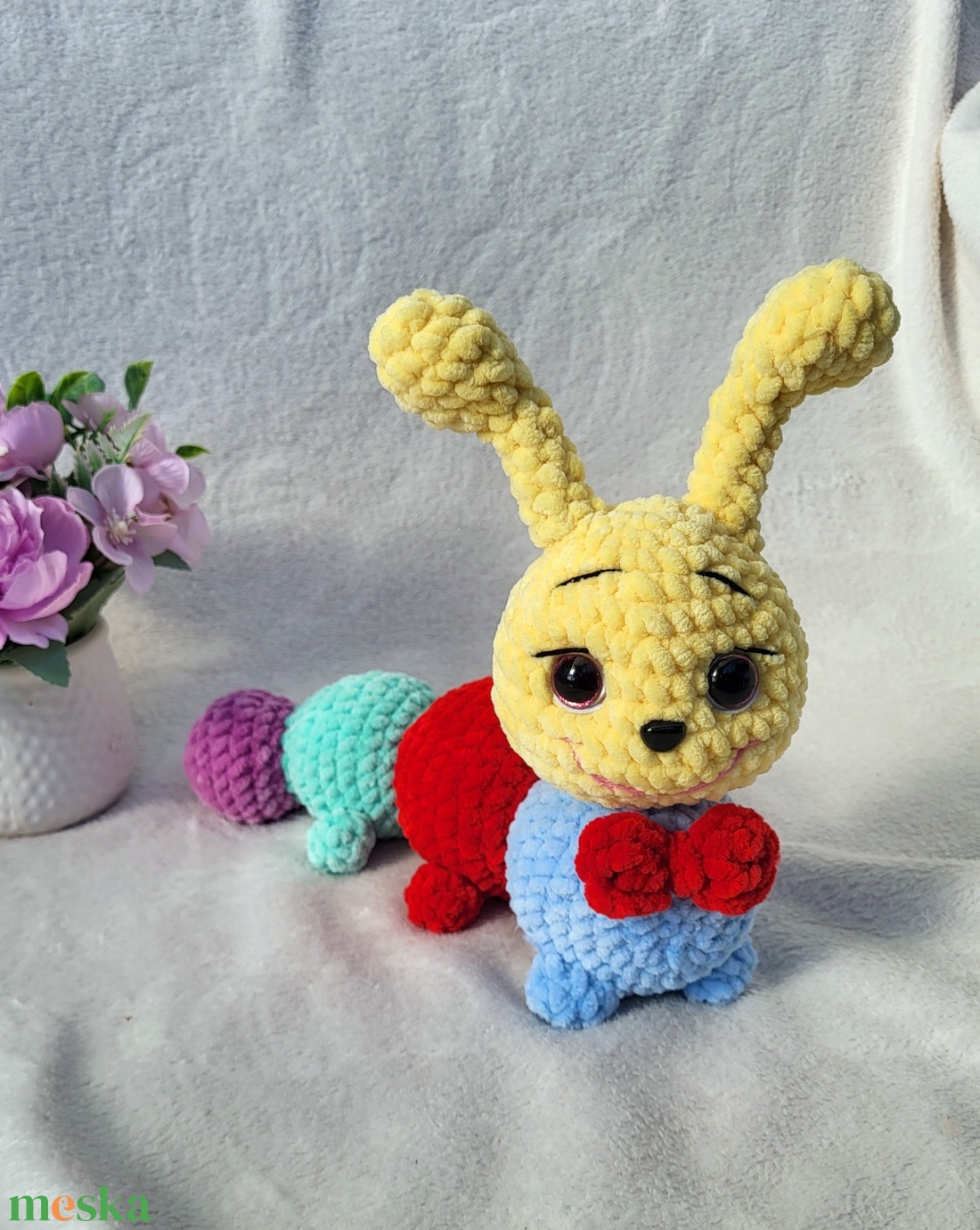 Horgolt százlábú hernyó amigurumi - játék & sport - plüssállat & játékfigura - más figura - Meska.hu