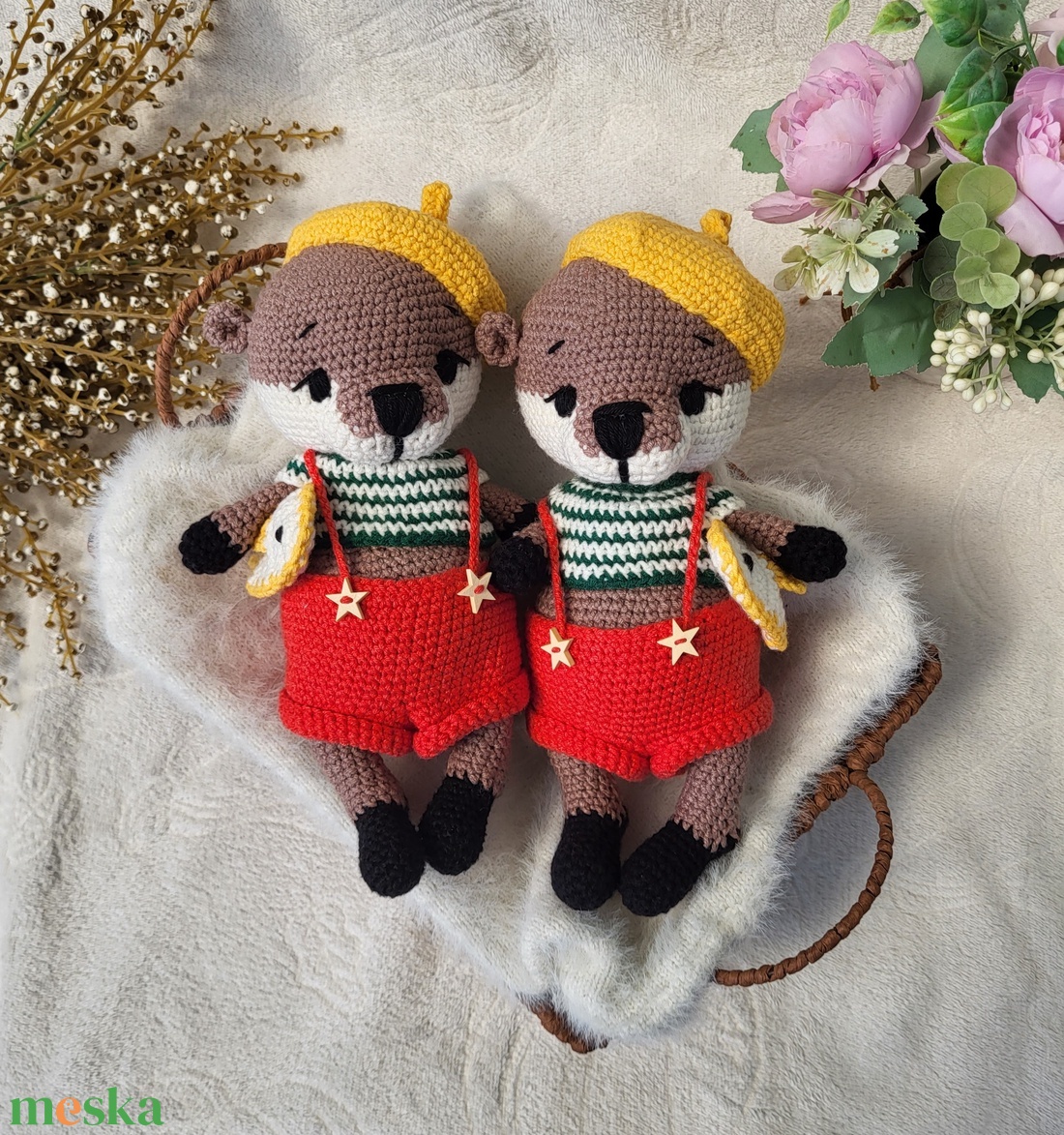 Horgolt vidra amigurumi - játék & sport - plüssállat & játékfigura - más figura - Meska.hu